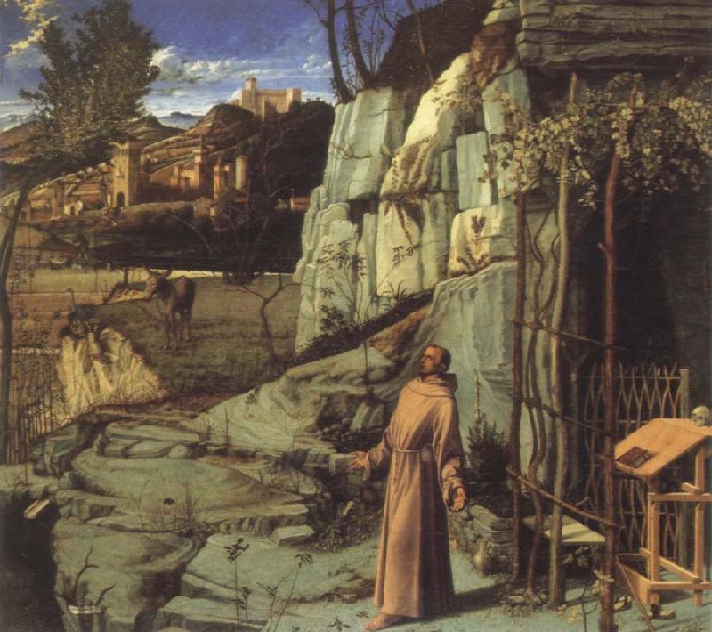 Giovanni Bellini st.francis in ecstasy oil painting picture